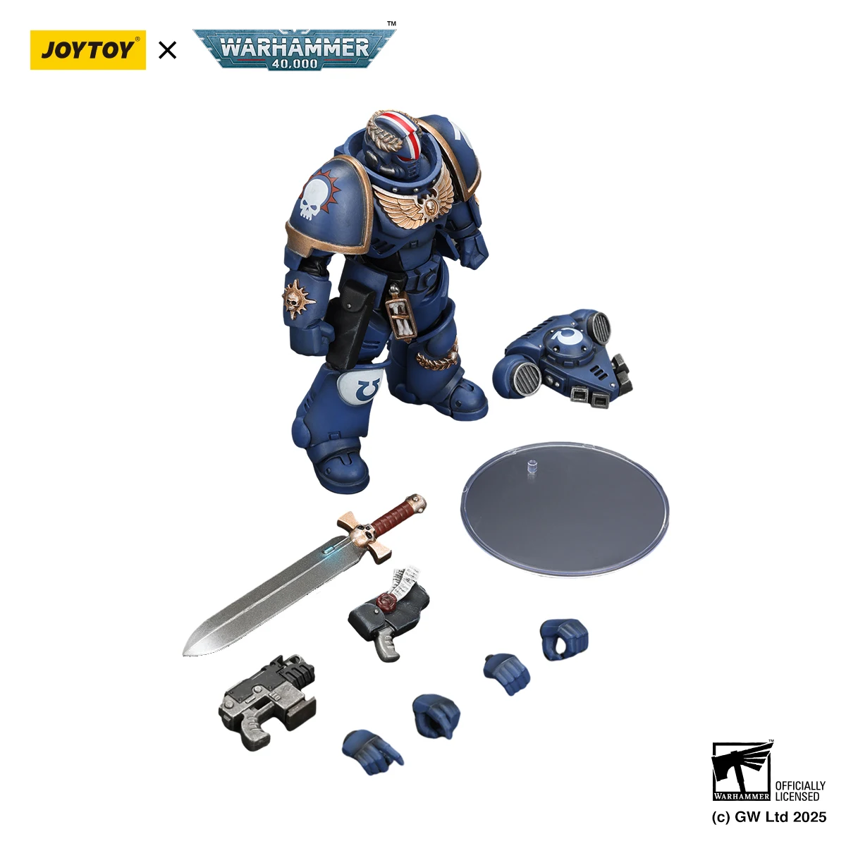 [IN VOORRAAD] JOYTOY Warhammer 40K 1/18 Action Figure Ultramarines Primaris Luitenant Argaranthe Anime Militair Model