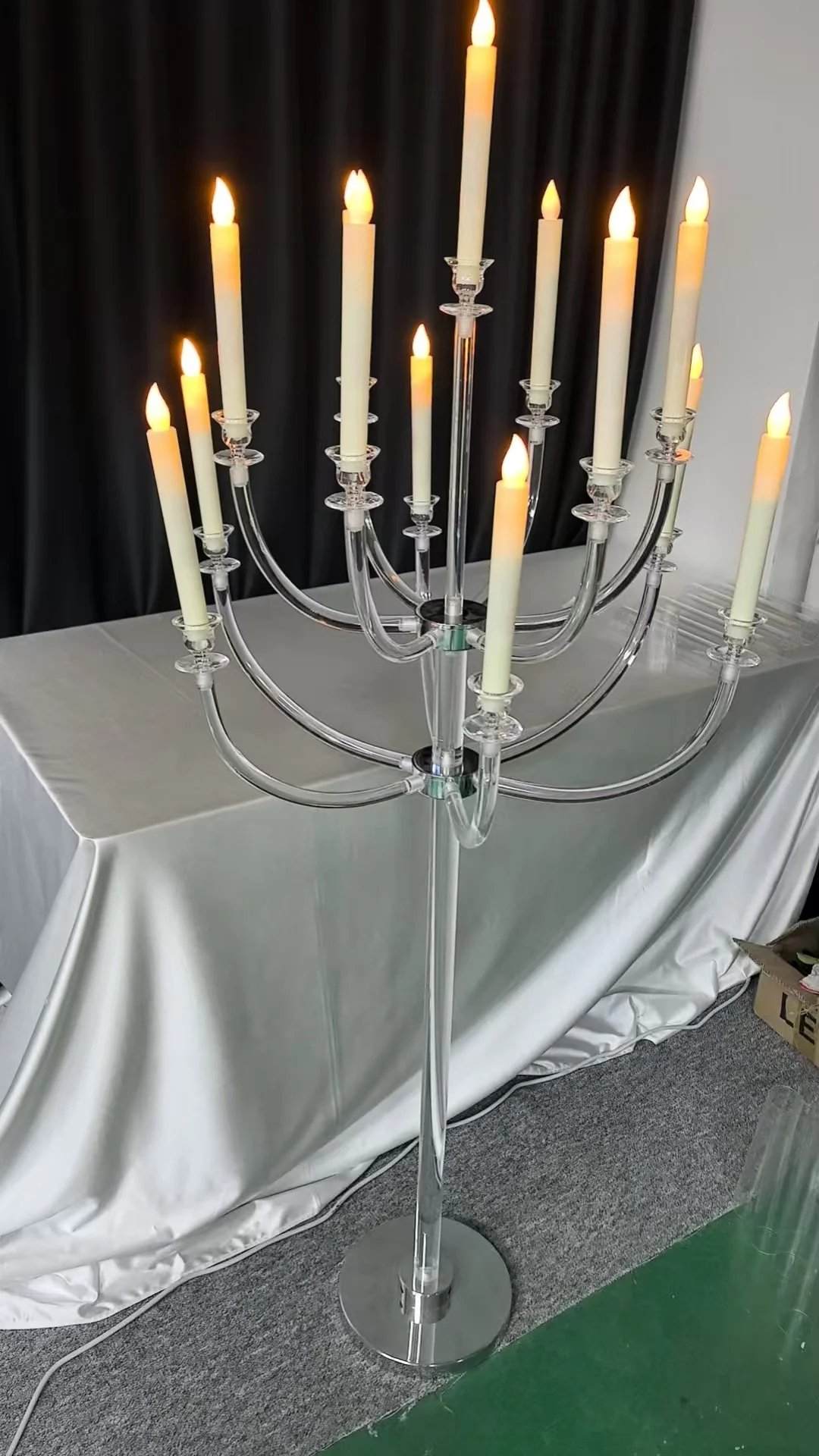 2-10 Stück Acryl-Kerzenhalter im klaren Kristallstil, luxuriöse Hochzeitsdekoration, Outdoor-Ornament, Kerzenständer für besondere Anlässe – Detail 6