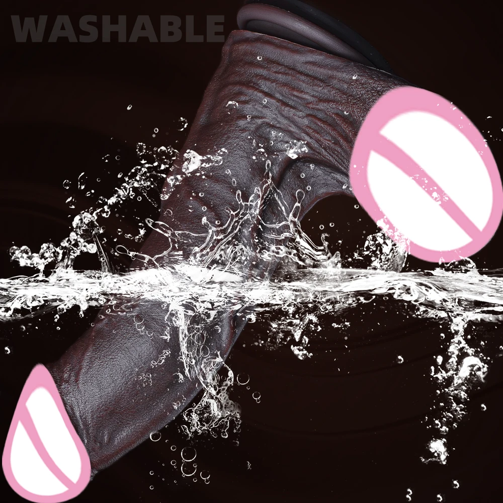 New Realistic Soft Double Silicone Sex Toy Big Dildo Vaginal Masturbation Suction Cup Porn Dick Woman Anal 2Colors Penis 6 Sizes view 6