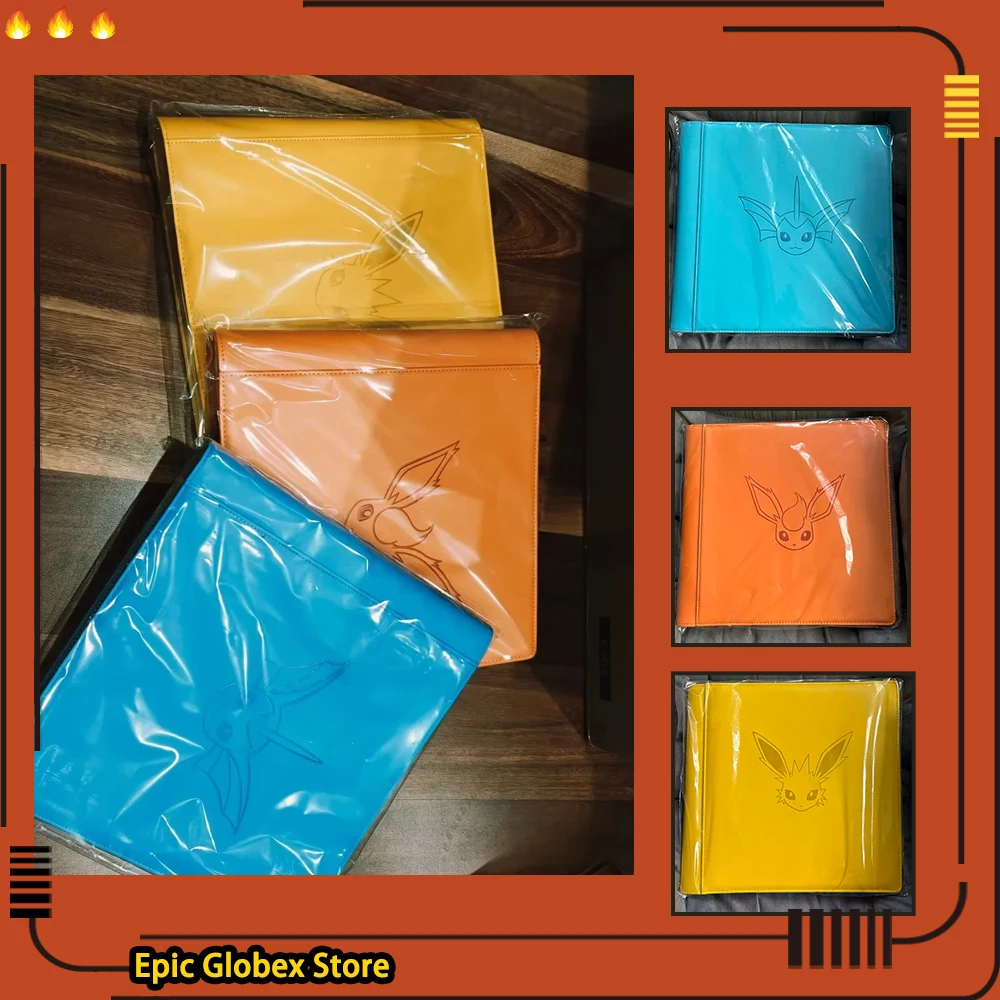 

Original Game Ptcg Card Chinese Ibrahimovic Advanced Gift Box Reib Fire Eevee Water Eevee Custom Collectible Card Child Gifts