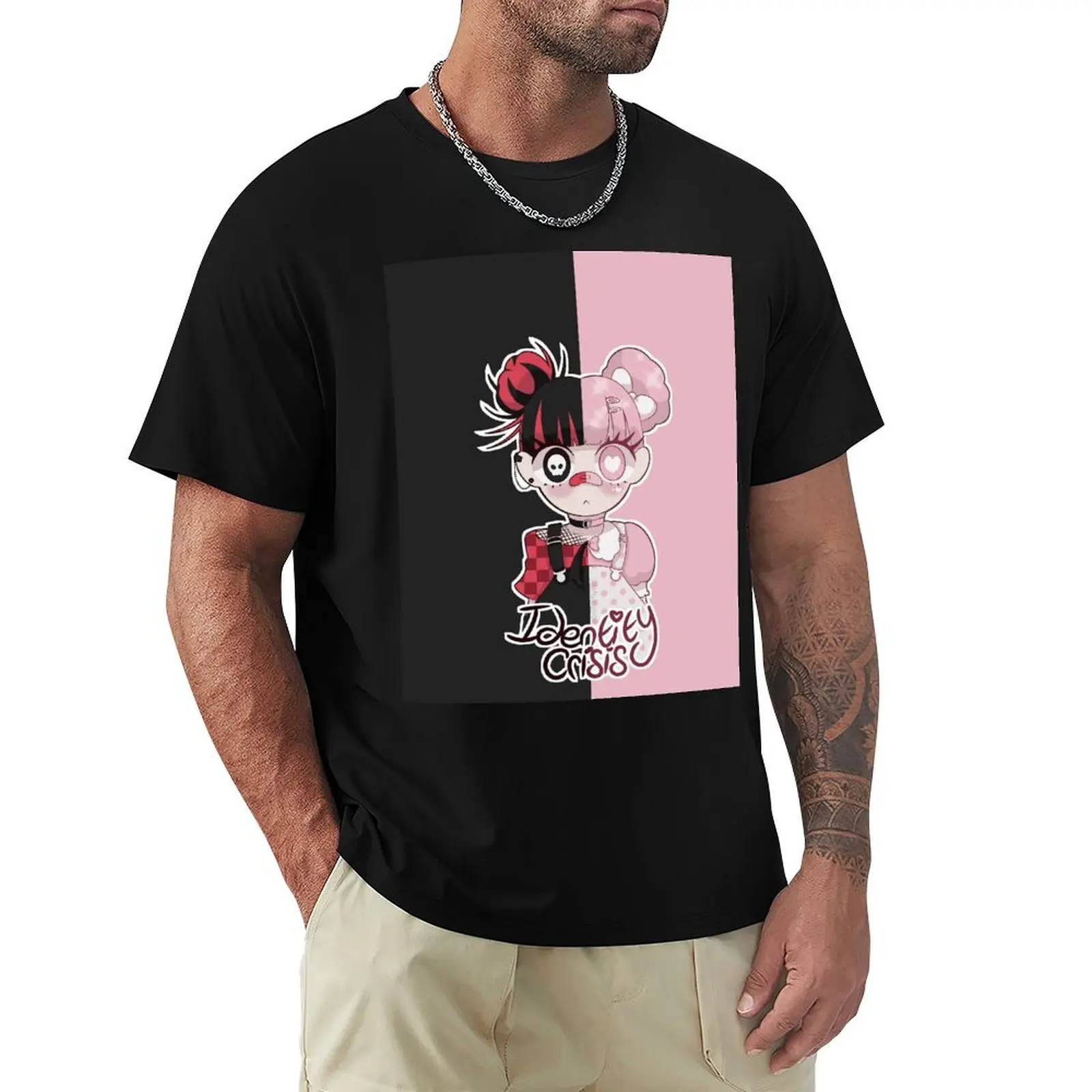 Identity Crisis (bg ver.) T-Shirt Athletic Quick Dry T-Shirt for Men