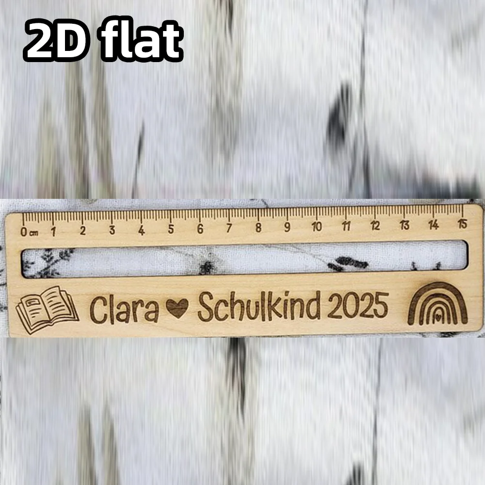Personalized New Semester Gift - Wooden Ruler with Reading Assistance Function - New Semester Reading Ruler - Reading Assistance