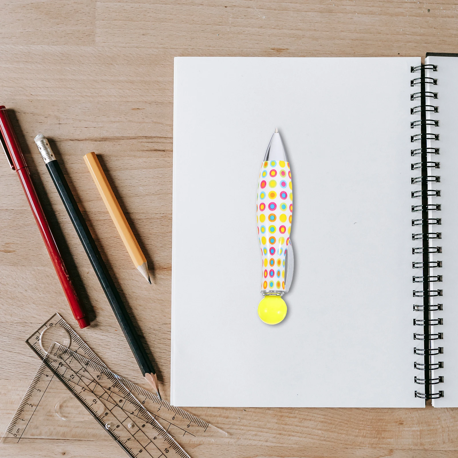 

6pcs Mini Bowling Ball Pen Compact Creative Twist Portable Kids Fun Travel Pocket Multi Colored Short Ballpoint Study Office