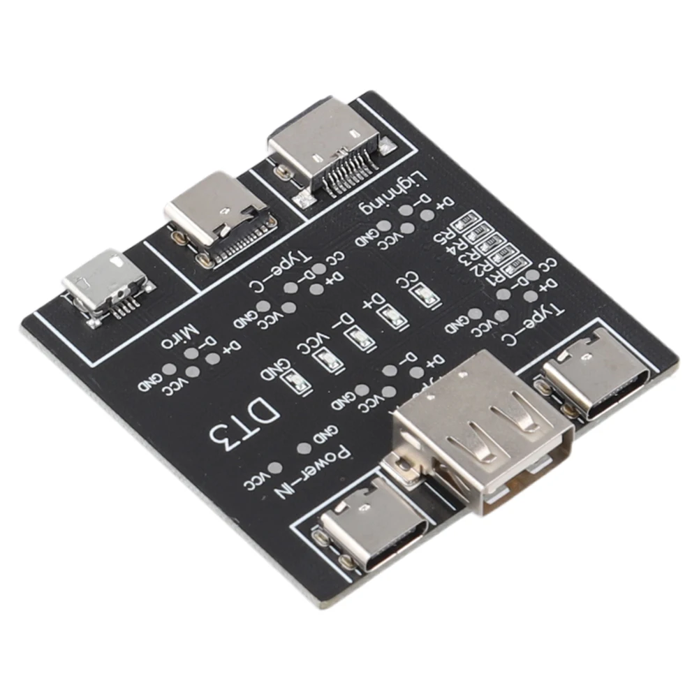 DT3 USB Type-C Test kabla danych Płytka PCB Tester kabli USB Płytka do wykrywania kabli danych Kontroler kabli USB dla IPhone Android