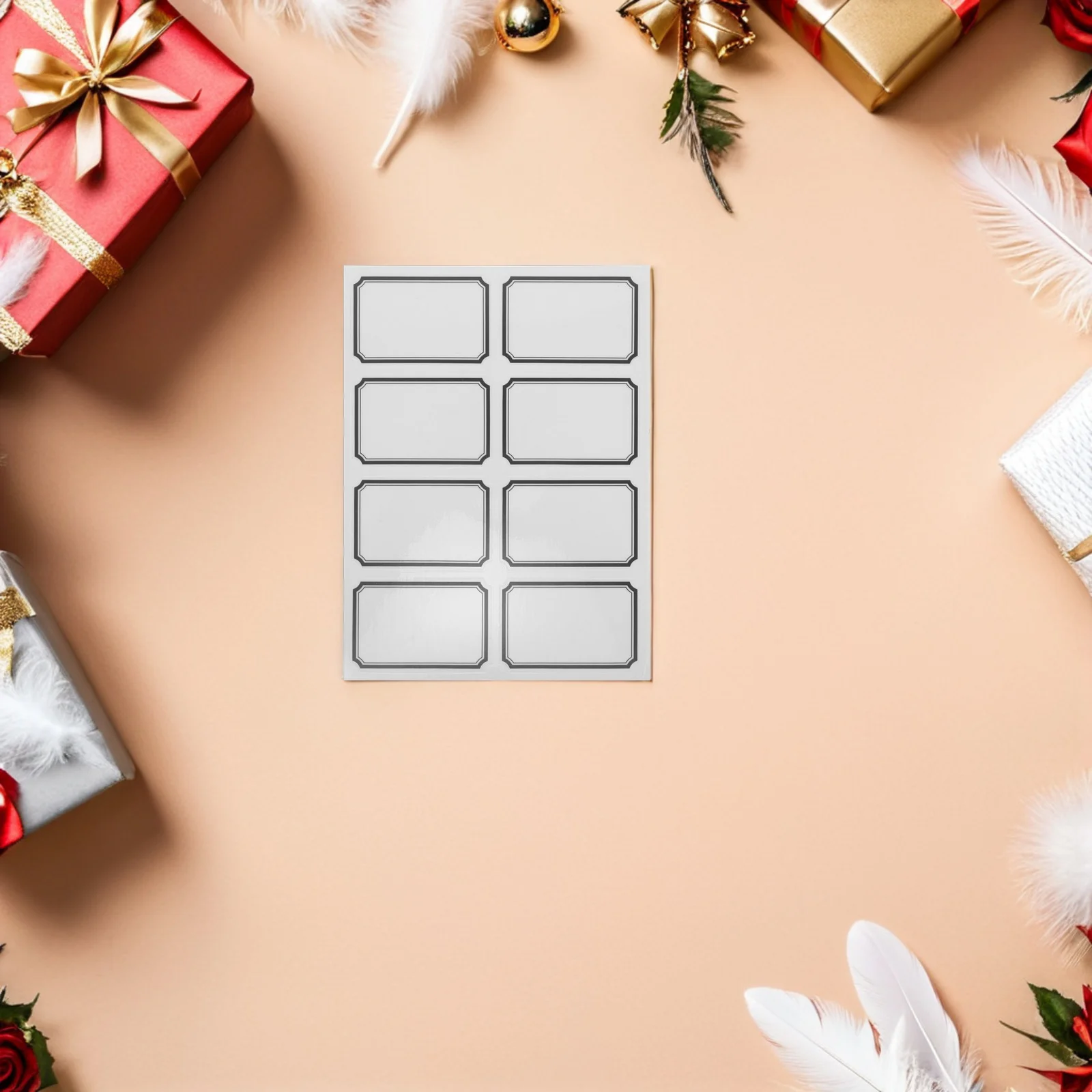 40 Sheets Transparent PVC Self-Adhesive Label Stickers Rewritable Removable for Storage Bins Jars Containers Organization Pantry