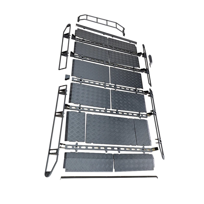 High Quality Replacement 4x4 Off-Road Heavy Duty Aluminum Roof Rack with Diamond Plate Basket & Wind Fairing For G-Class W464 G5