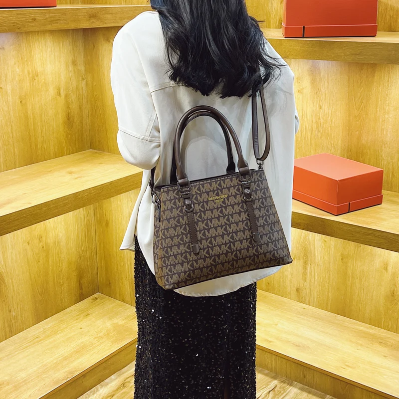 

Высококачественная минималистичная винтажная модная сумка для женщин с однотонной кожей, классическая сумка-тоут большой вместимости