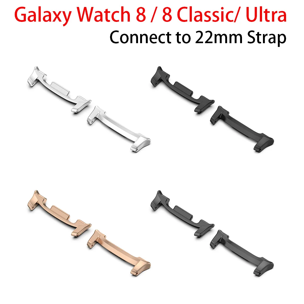 

For Samsung Galaxy Watch 8 8 Classic Ultra 2024 2025 Watchband Connector Metal Converter connect to 22mm Watch Strap