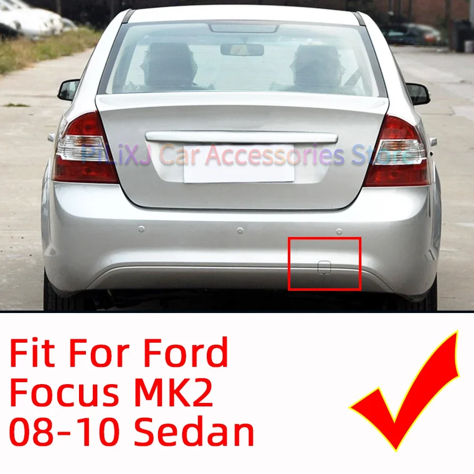 Traseiro Bumper Tow Hook Eye Cover Cap para Ford Focus II MK2 2008 2009 2010 Sedan Saloon 8M59-F17K922-AA 1521717, Transporte Tampa, Auto