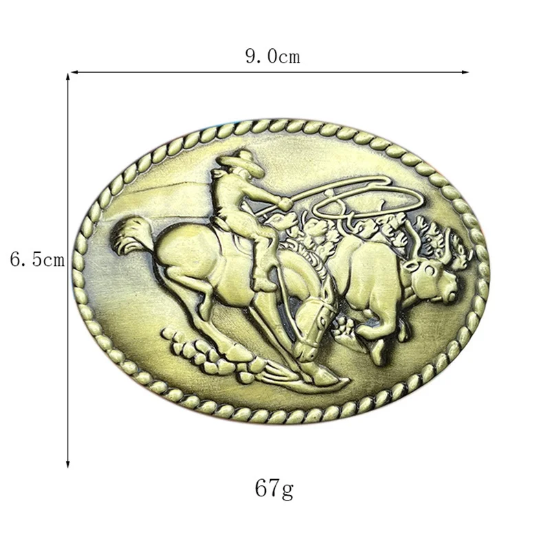 سبائك الزنك حزام الفروسية مشبك رعاة البقر الغربي