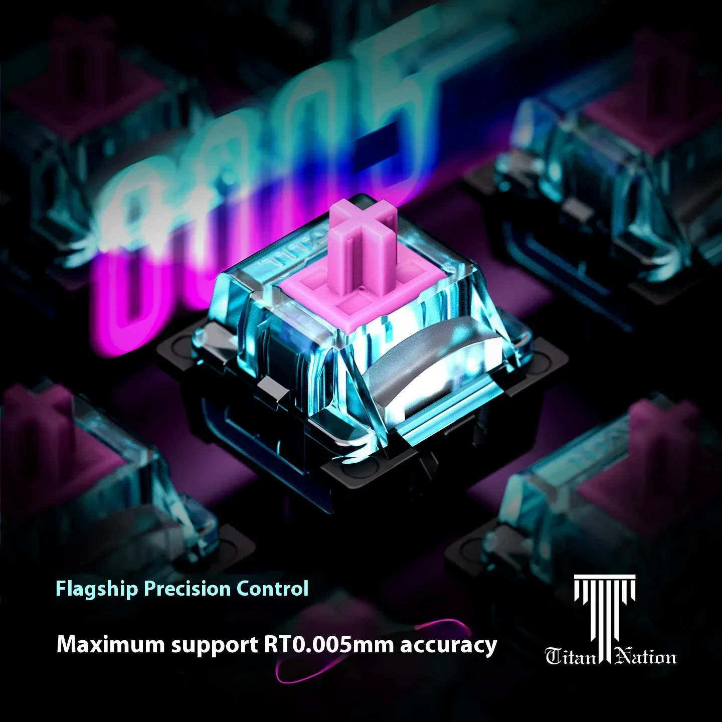 Titannation Miami Magnetic Axis Light Transmission Customize Itinerary Hifi Mahjong Sound Rt0.005mm 20mm Long Spring Accessories