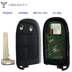 YOCASTY M3N-40821302 Original 2 Buttons Smart Remote Control Key For Jeep 2017 2018 Compass 433mhz 4A Chip Keyless SIP22 Blade