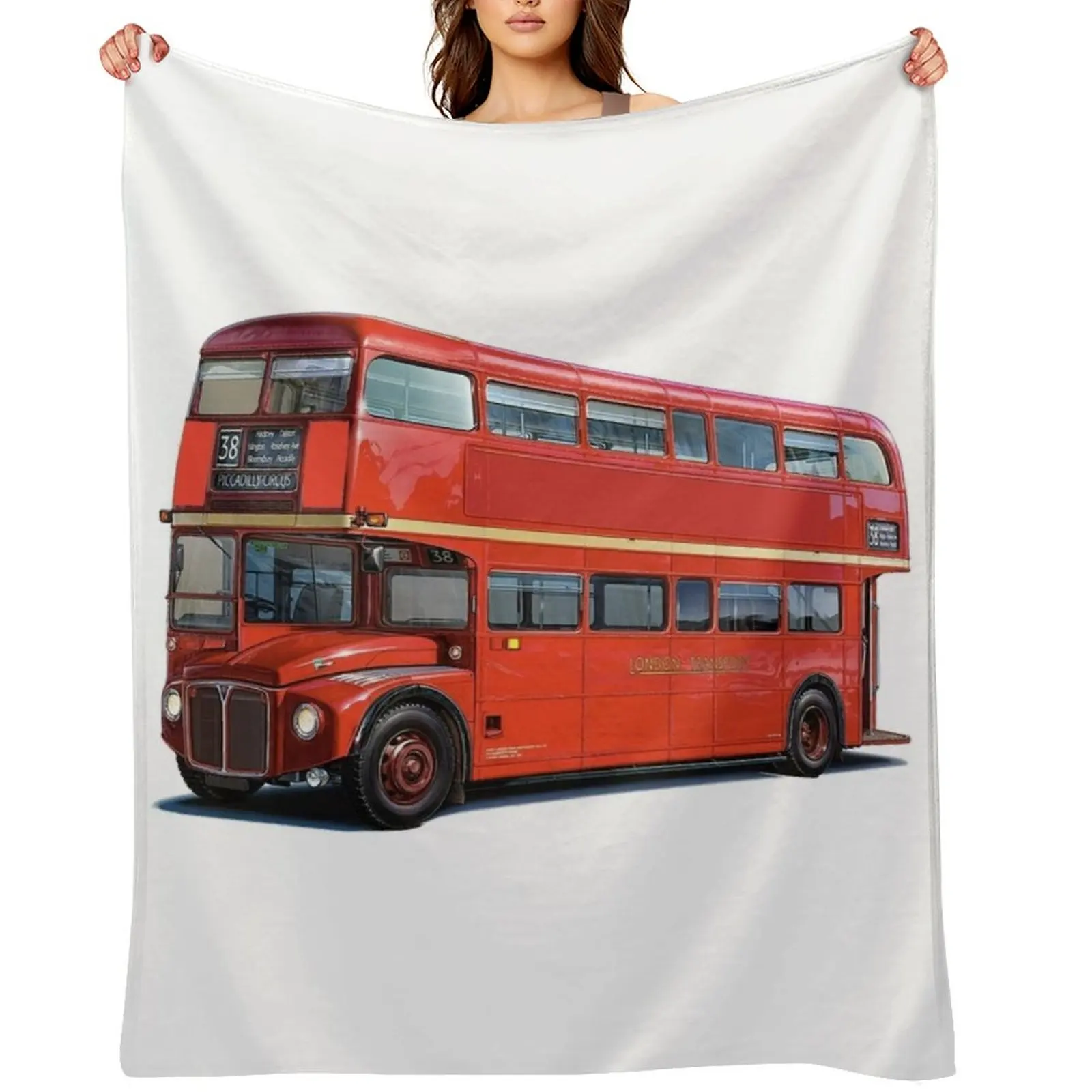 

London Bus Throw Blanket cosplay anime Personalized Gift Blankets For Baby For Baby Blankets