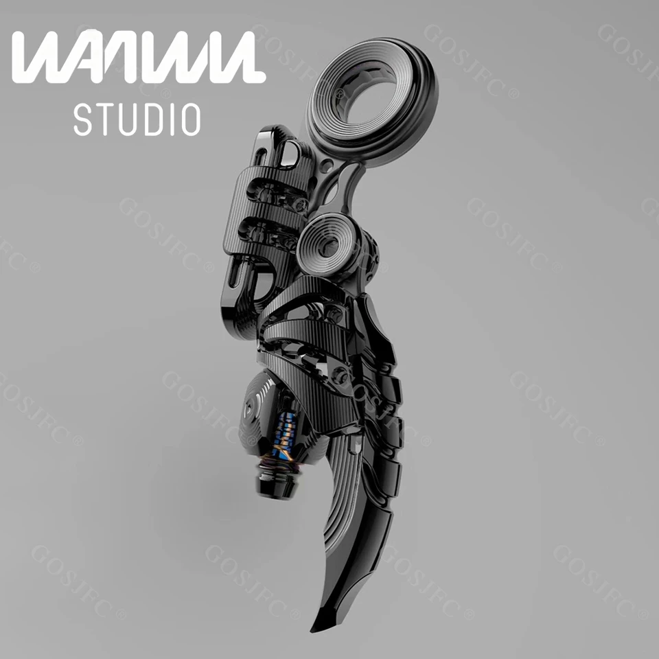 【音叉コア付】WANWU EXOSKELETON ジルコニウム フィジェット WANWU EDC エクソスケルトン スーツ-ジルコニウム フィジェット