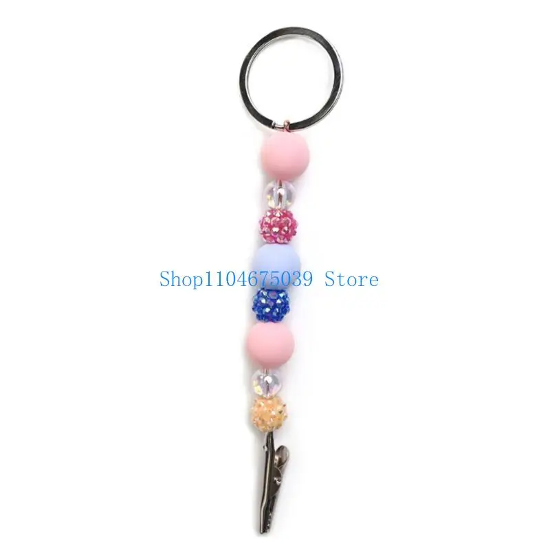 5ASD بطاقة الائتمان مجتذب Faux Pom Pom Ball مع مقطع بطاقة أعمال حامل السجائر #5