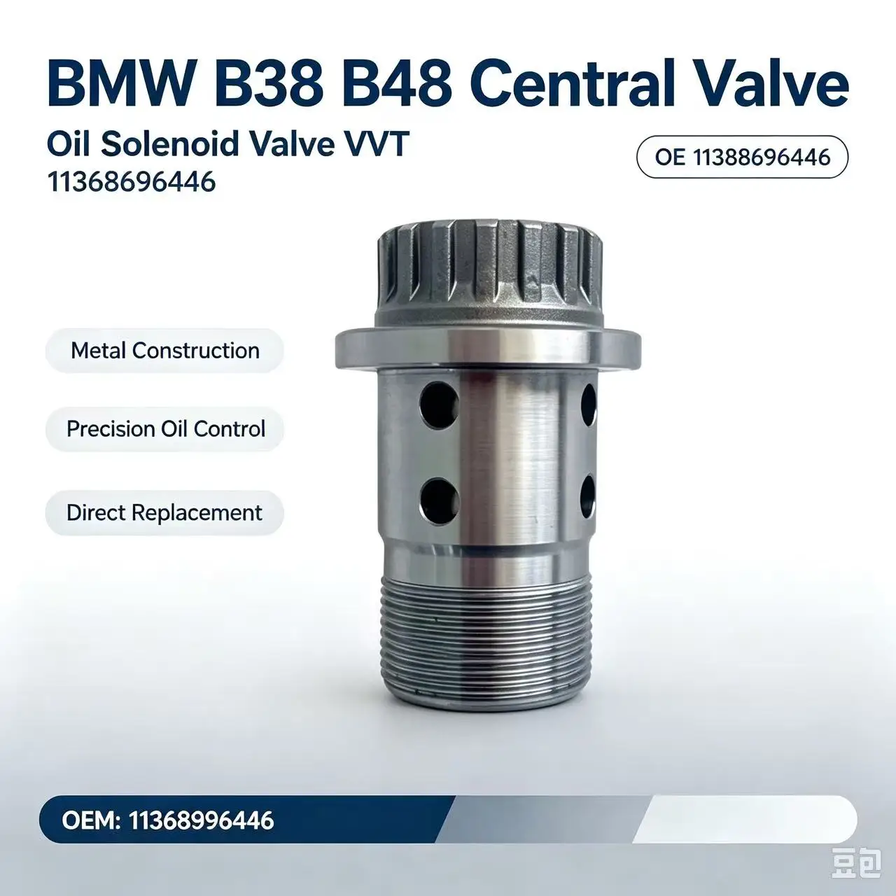 11368696446 Automobile Variable Valve Timing Solenoid Valve B38B48F20 VVT Control Valve 2016-2024 Mini 2014-2023