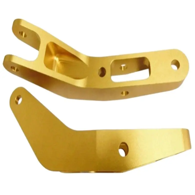 

Custom CNC Machining Bracket Parts Precision Milling Gold Anodized Aluminum Parts