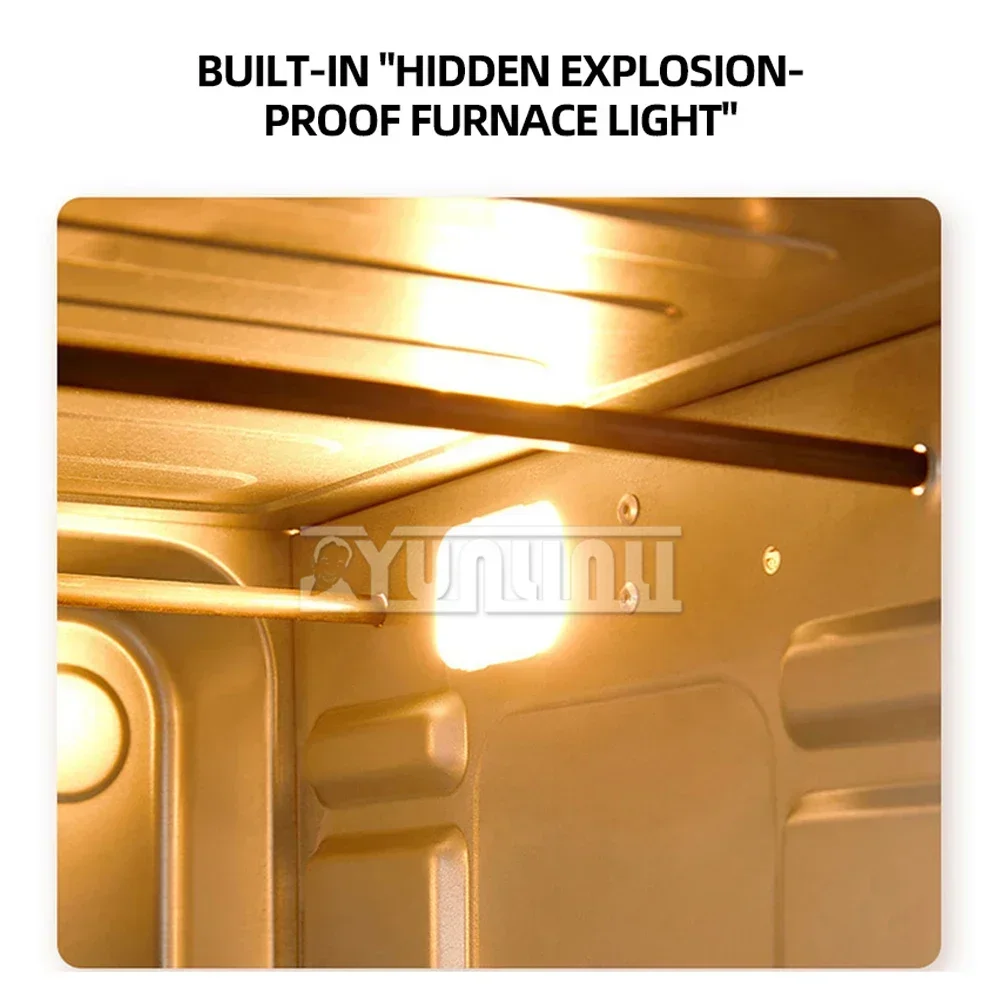 فرن كهربائي متعدد الوظائف ، سعة كبيرة ، آلة الإفطار المنزلية ، أربعة طبقات ، 40 لتر