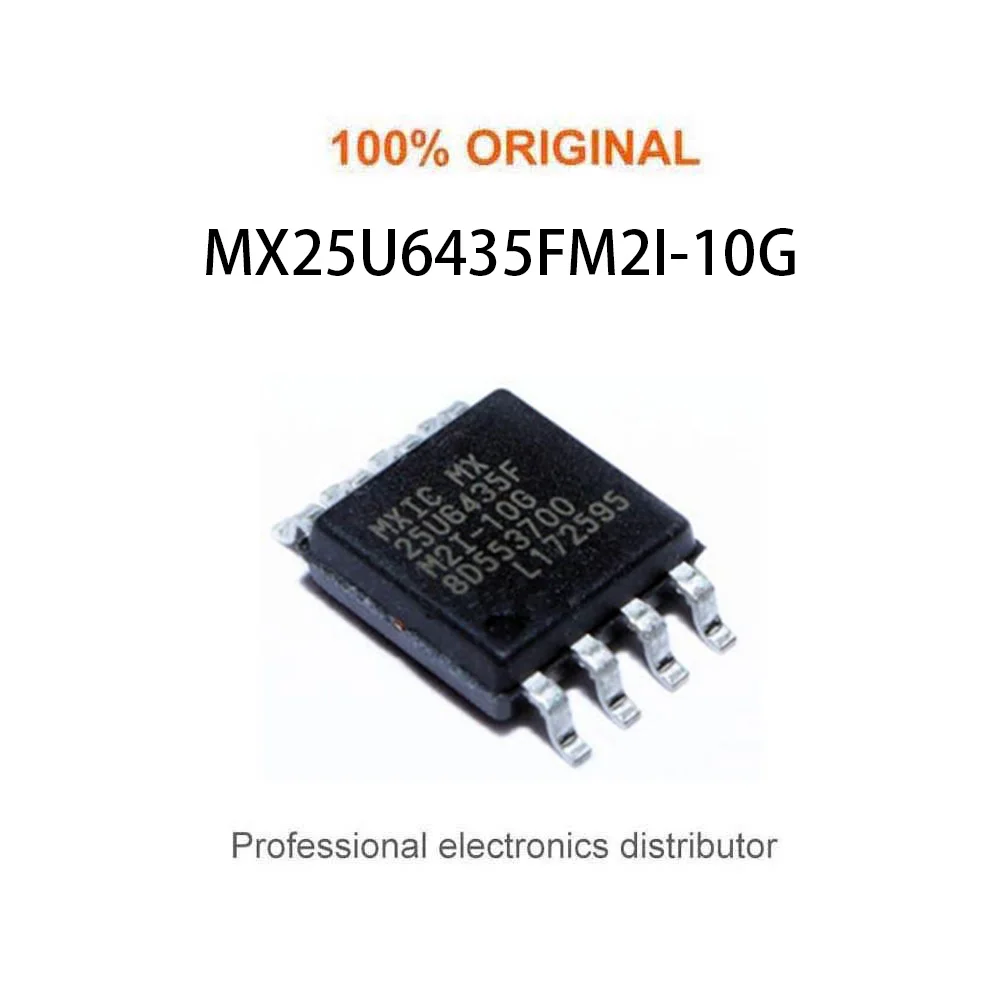 10pcs/Lot  MX25U6435FM2I-10G  MX 25U6435F  M2I-10G   IC FLASH 64MBIT SPI/QUAD 8SOP  New