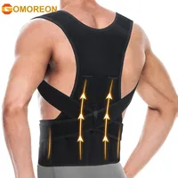 GOMOREON Adjustable Full Back Posture Corrector Brace for Men Women Breathable Back Support Straightener Humpback Correction