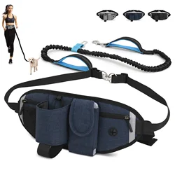 Pet Dogs Running Sports Waistpack Multifunctional Waterproof Pet Waistpack Outdoor Anti Collision Elastic Dog Walking Waistpack