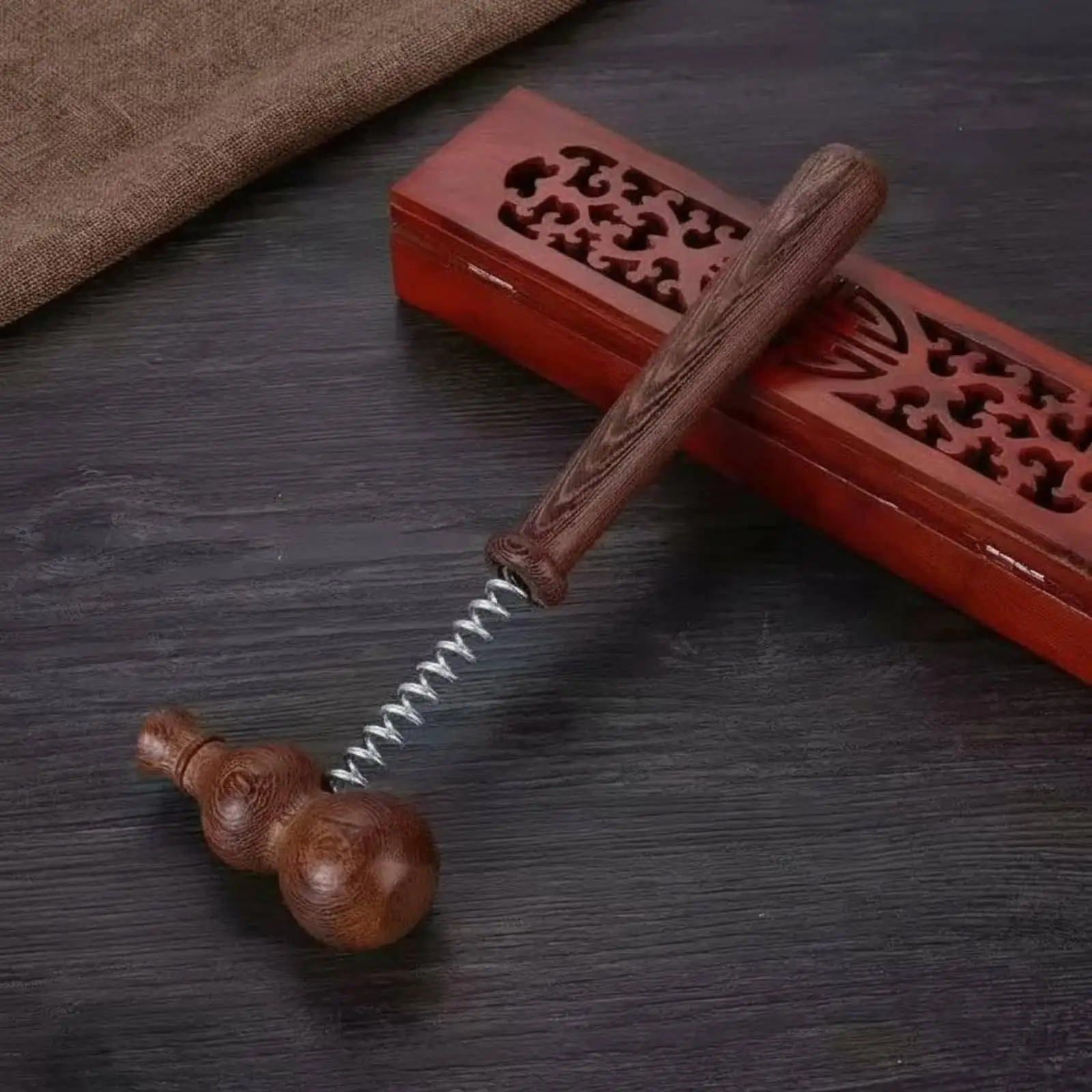 Massage Hammer Spring Action Wooden Massager Back Percussion Device for Muscle Relief and Fascia Relaxation Stick
