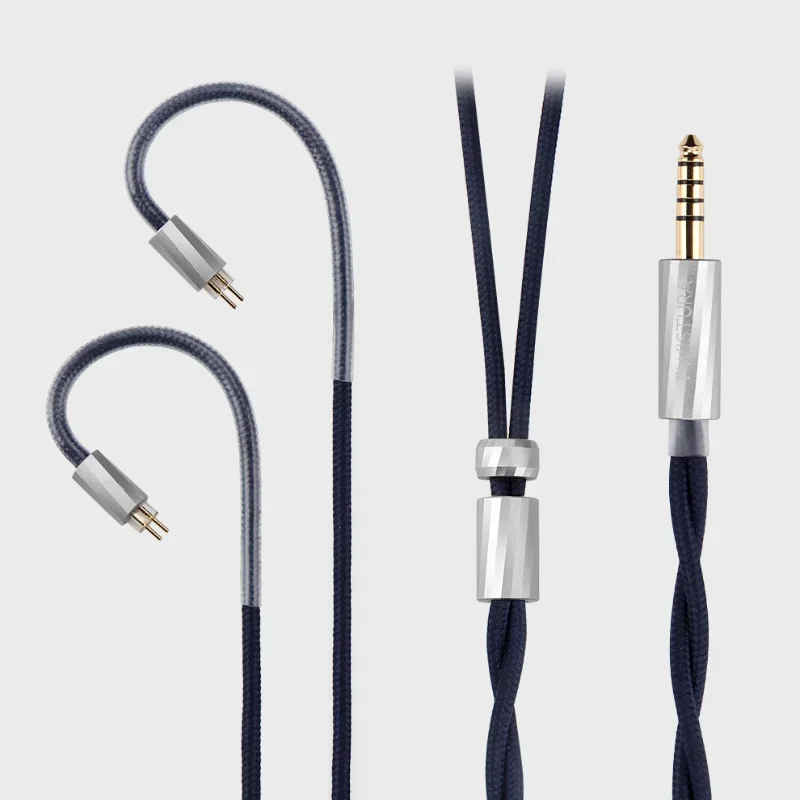 TWISTURA Rhyming Dust Headphone upgrade cable High-Performance Audio Silver-Plated, Pure & OFC Hybrid Coax Earphone Line