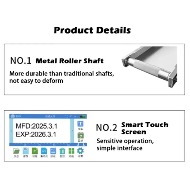 30m/min Automatic Pagination Inkjet Printer with Conveyor Belt - Printing on Plastic Bags/ Cardboard Boxes Customized