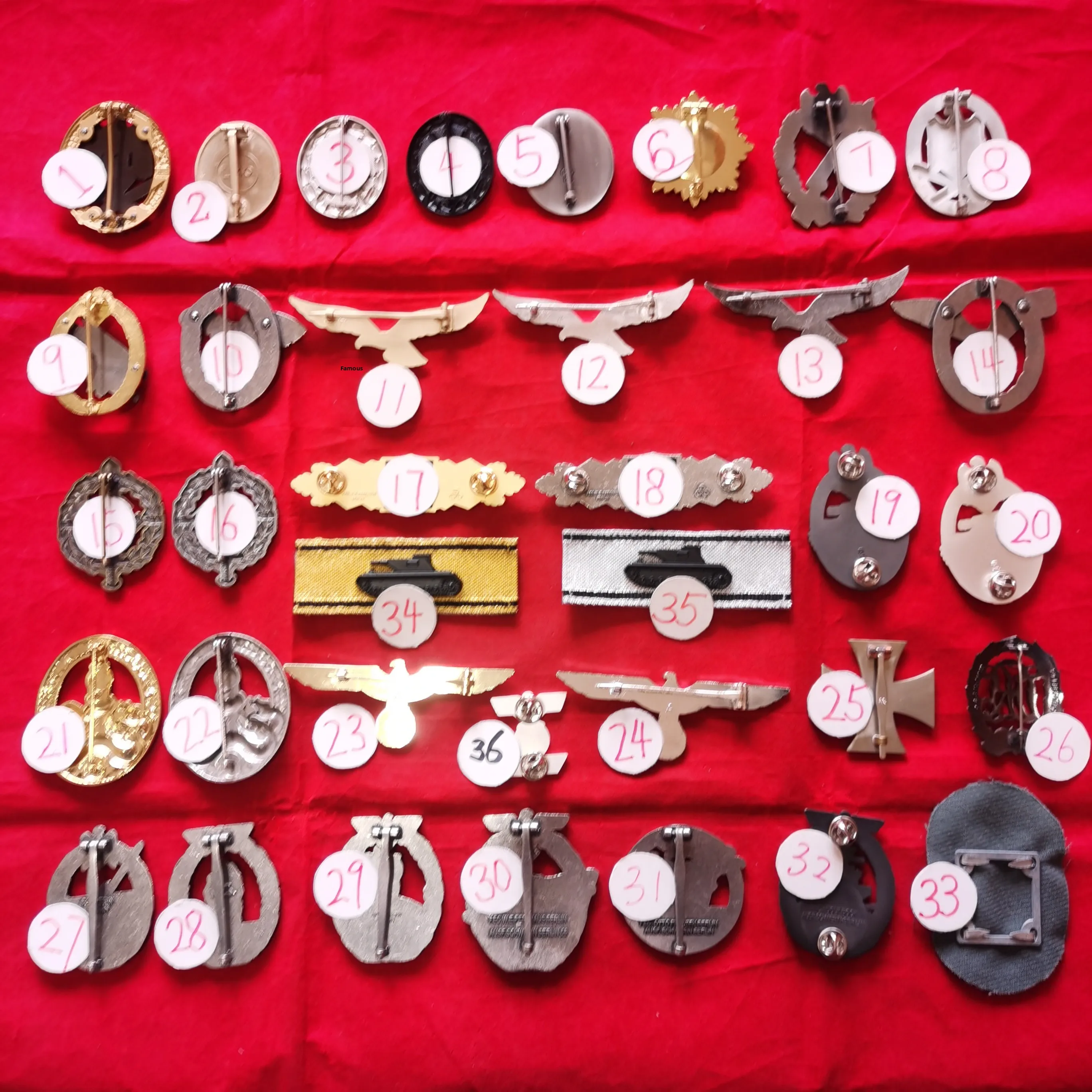 White Badges Soviet Medal Commemorative Pins Prussian Metal Clothing COS Chapter Imperfect Items Stock Available