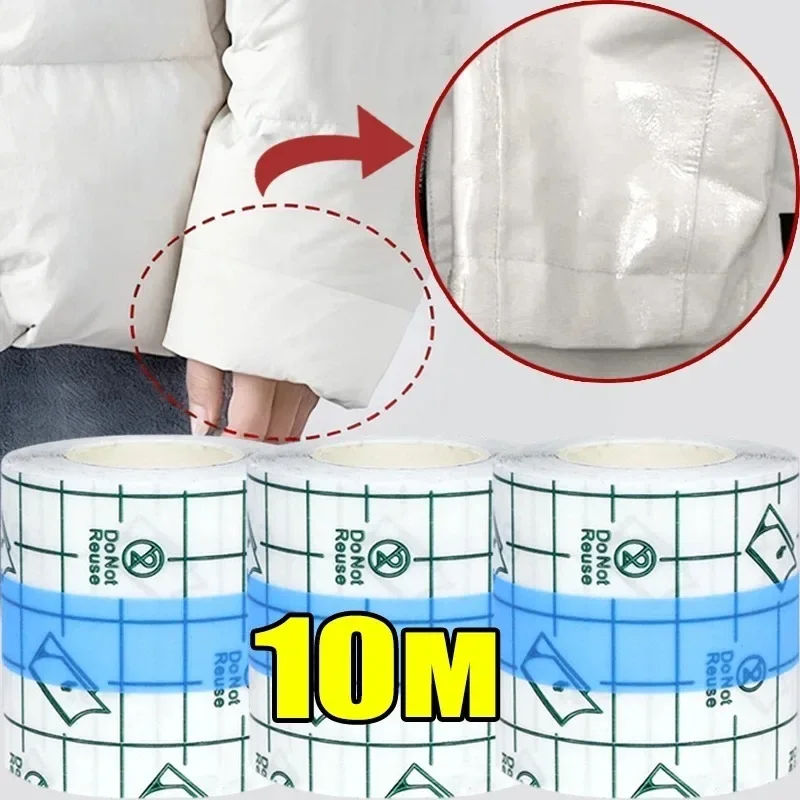 5-10M Down Jacket Collar Repair Pad Anti Stain Sticker Makeup Protection Invisible Adhesive Disposable Cuttable Oil Sweat Shield