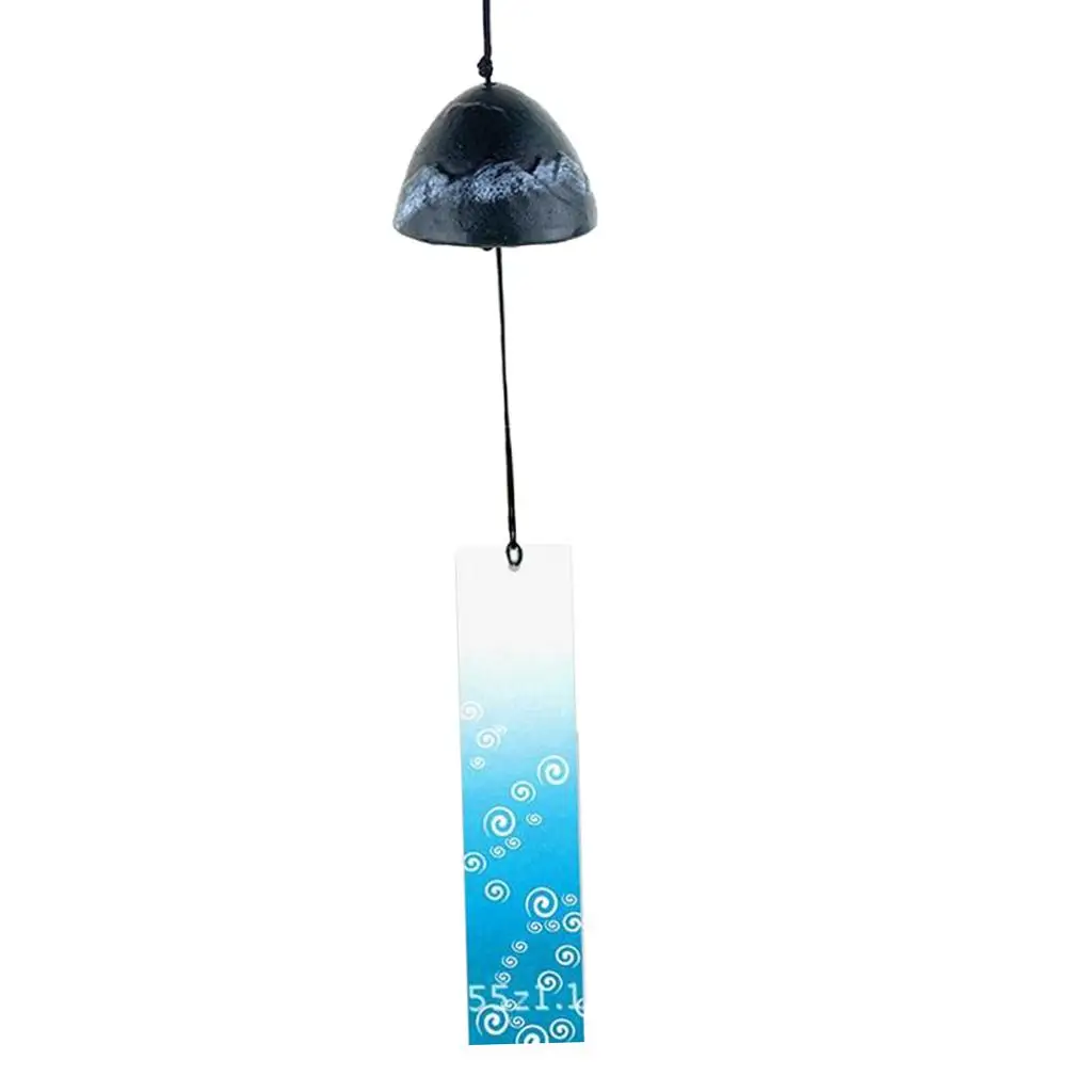 2x Retro Japanese Wind Bell Wind Chimes Handmade Cast Iron - Assorted Colors