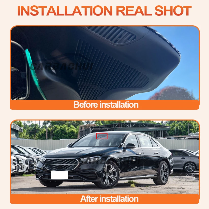 Car DVR Wifi Video Recorder Dash Cam for Mercedes Benz E Class W214 S214 X214 2024 Dash Camera Night Vision Control Phone APP