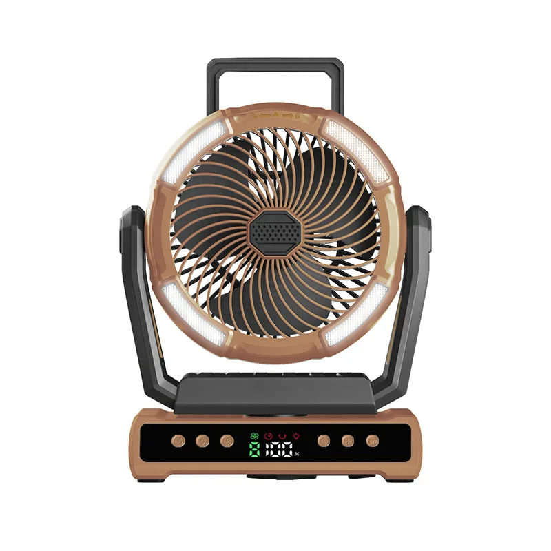 

New Outdoor Camping Fan Charging Model Long Battery Life Silent Strong Cold Wind Portable Camping
