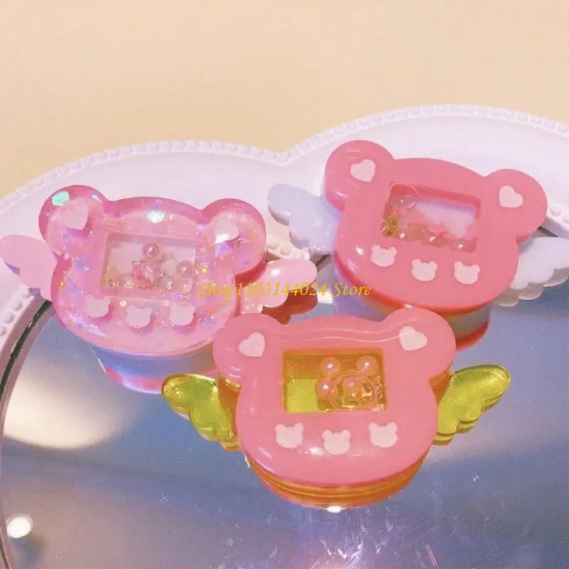 

N5KE Bear Bowknot Ornament Keychain Mold DIY Pendant Epoxy Resin Crafting Molds