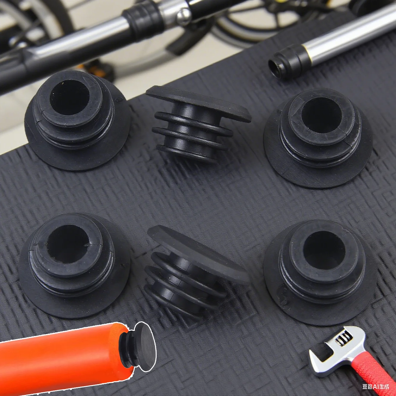 

3 Pairs Bicycle Handlebar Stopper Classic Delicate Bicycle Rubber Stopper Road Handlebar Bike Mountain Covers Grips End Cap Part
