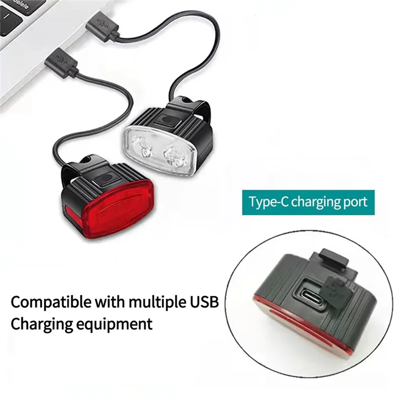 -A89Z USB Rechargeable Bike Light Set Cycling Flashlight For Road Cycling Flashlight For Road