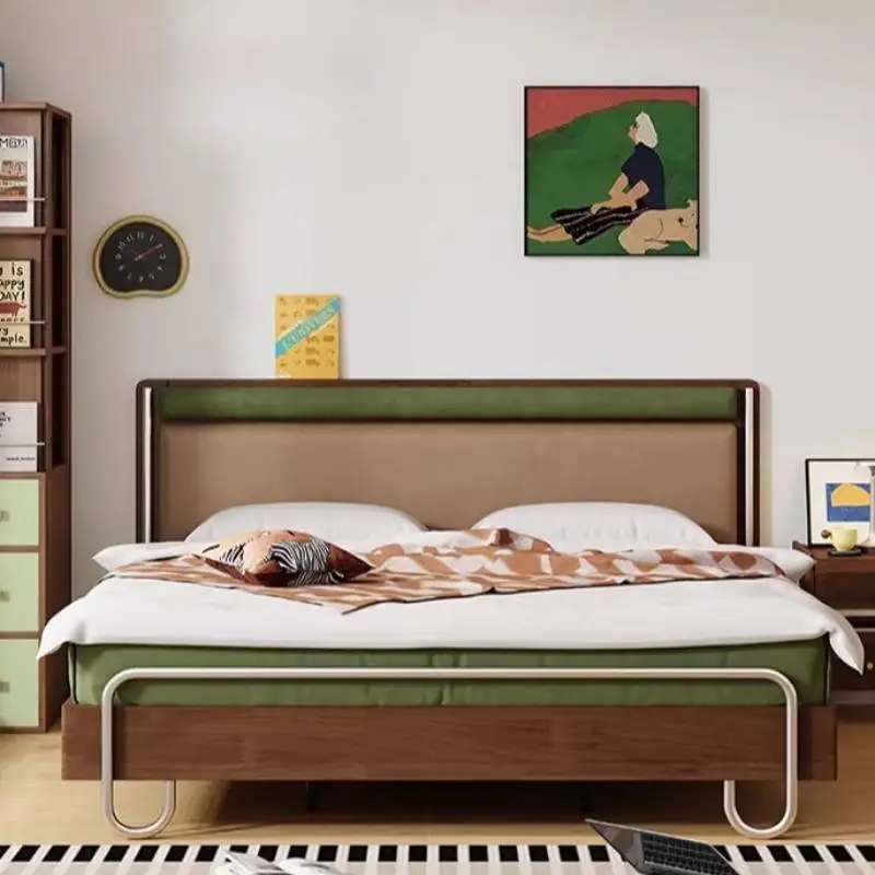 Backrest Adults Luxury Bed Headboards Bedding Modern Headboards Double Bed Bedroom Storage Camas Matrimoniales Home Furniture
