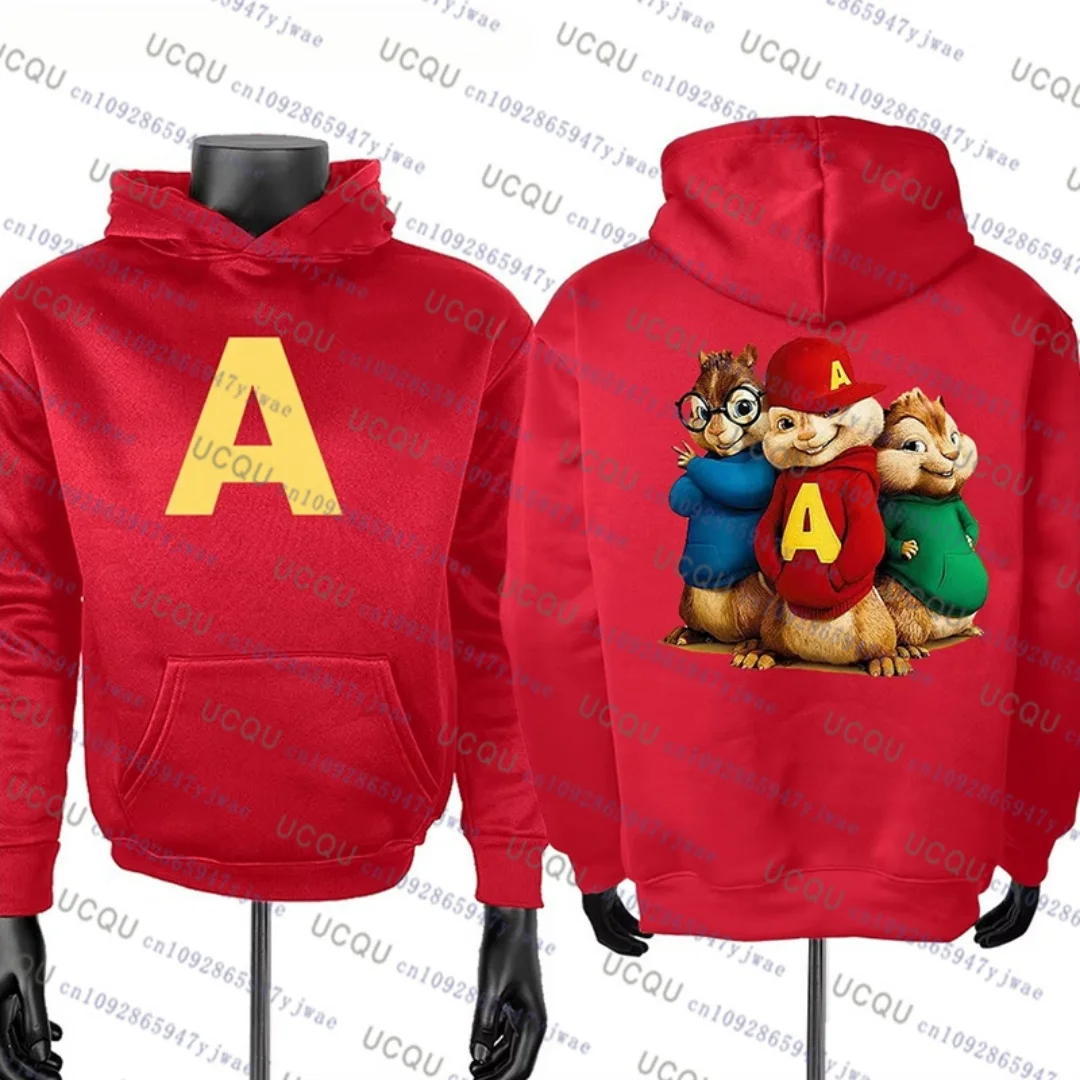 Herbst-Winter-Sweatshirt „Alvin And The Chipmunks The Squeakquel's“ für beste Freunde, Kapuzenpullover, Halloween-Kostüm, Kinderpullover – Detail 13