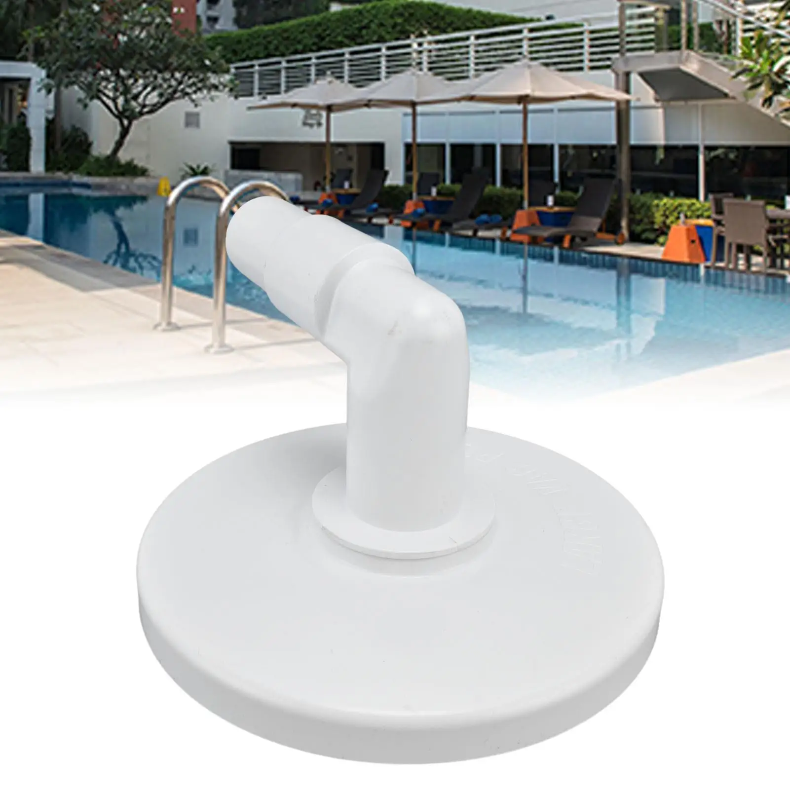 Placa de vácuo para skimmer de piscina de 18,5 cm com 90 °   Cotovelo - Substituição para aspirador de plástico hayward