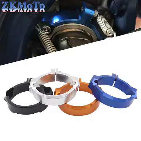 Motorcycle CNC Exhaust Flange Protection Exhaust Tip Silence Pipe Clamp For Husqvarna TE TC TX 250 300 For GasGas EX EC MC Part