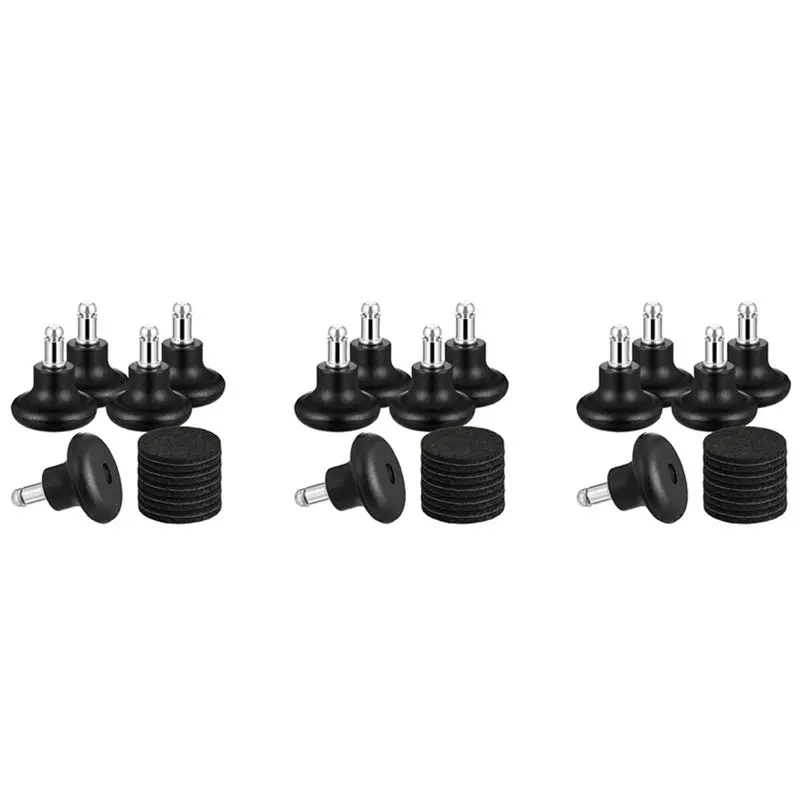 

ABJN-15 Pack Bell Glides For Office Chair Without Wheels, Replacement Rolling Chair Swivel Wheels Fixed Stationary Castors