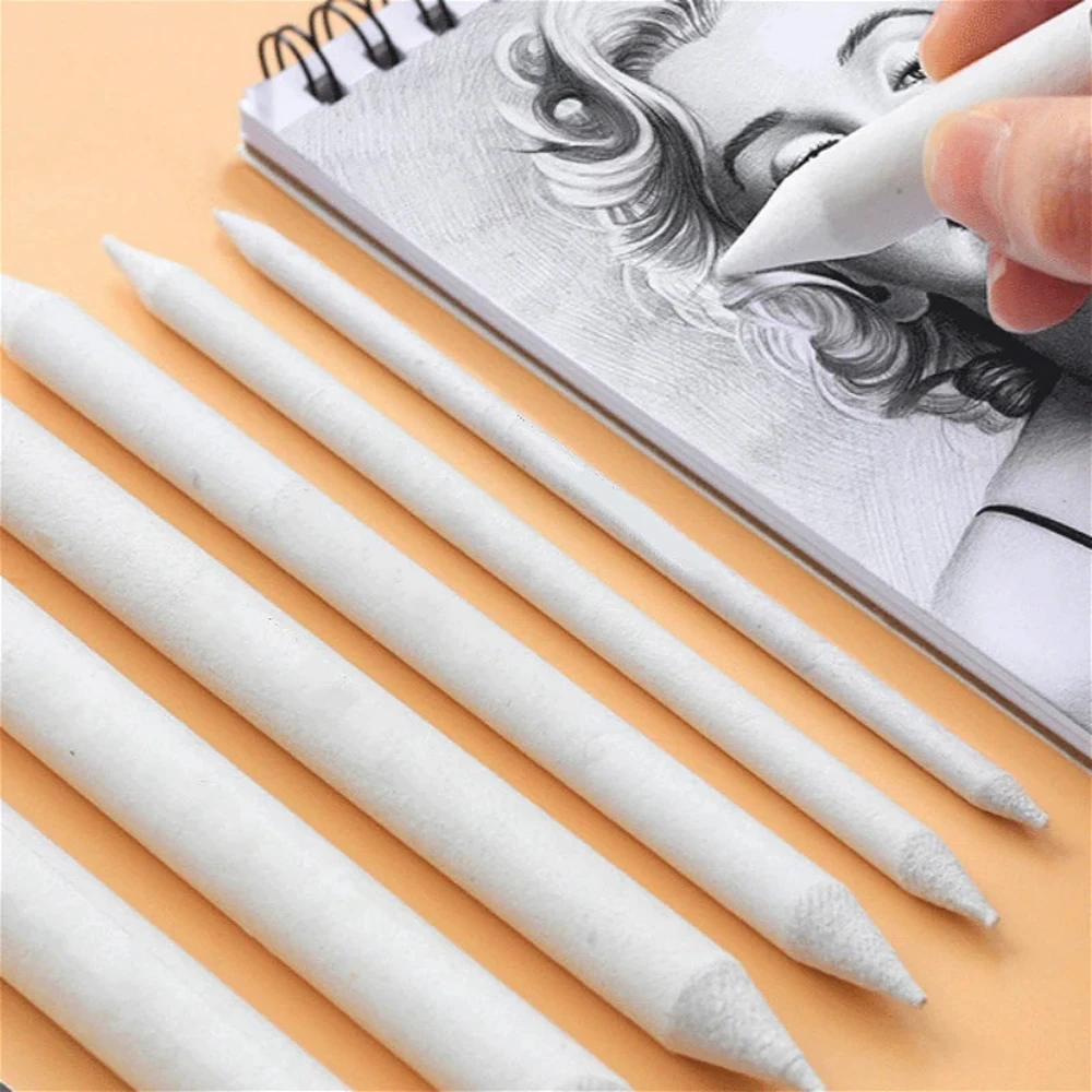 

Tool Art Supplies Double Head Rice Paper Sketch Tortillon White Drawing Pen Sketching Pencil Smudge Stick Blending Stick