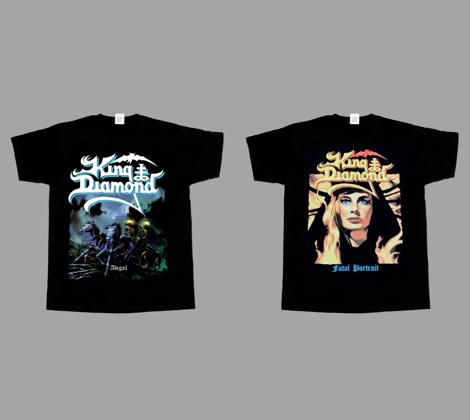 

American Retro King DIAMOND ABIGAIL Fatal Portrait New Black T-shirt Summer New Men and Women Streetwear