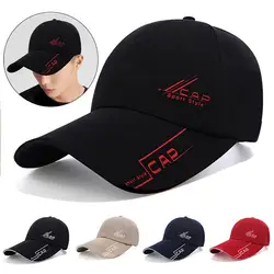 Korean Version Sun Hats Long Visor Large Head Man Big Size Causal Peaked Hats Cool Fishing Hat Man Plus Size Baseball Caps