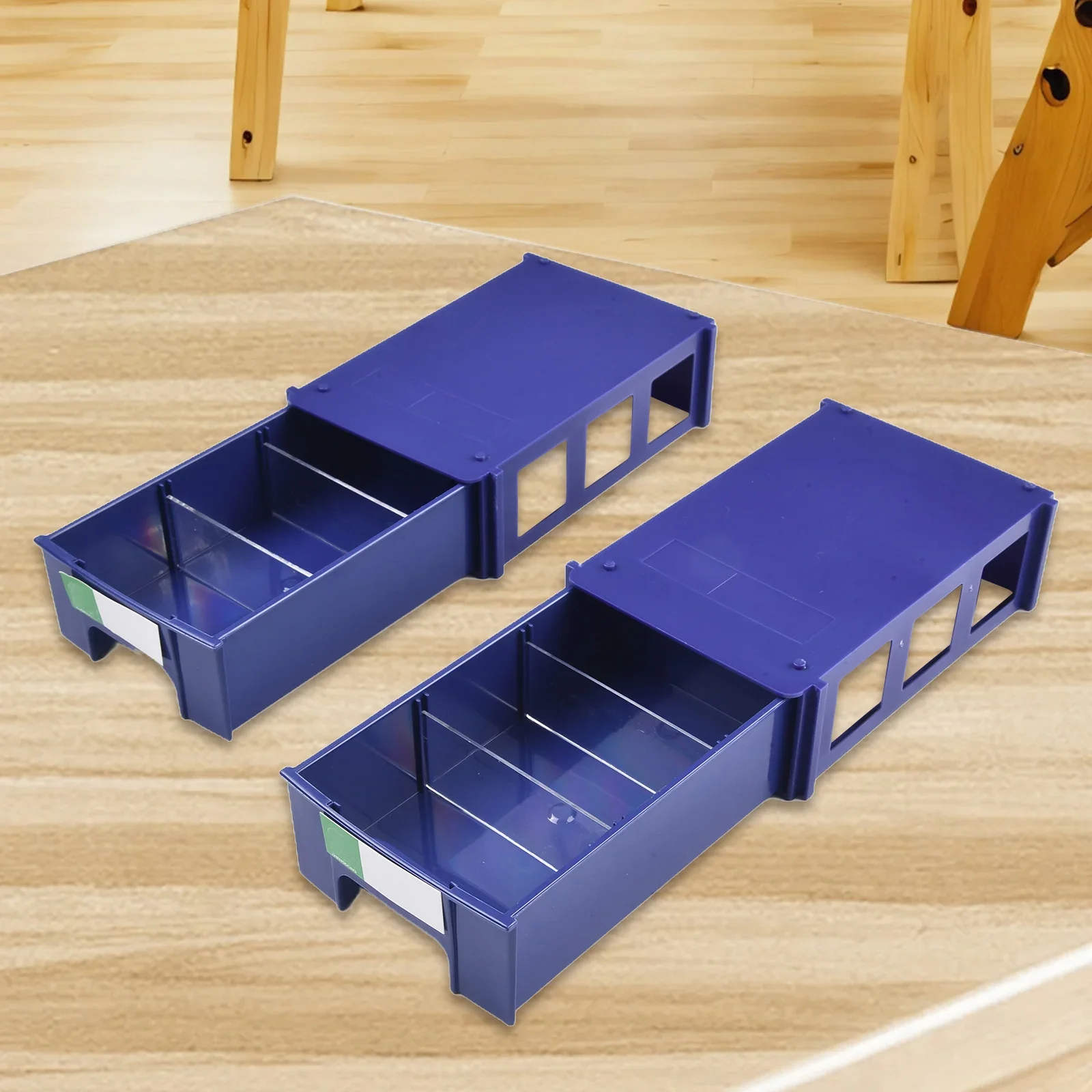 Scatola portaoggetti per contenitori scatole portaoggetti impilabili in plastica facili da installare viti per componenti trasparenti da 140*85*40mm