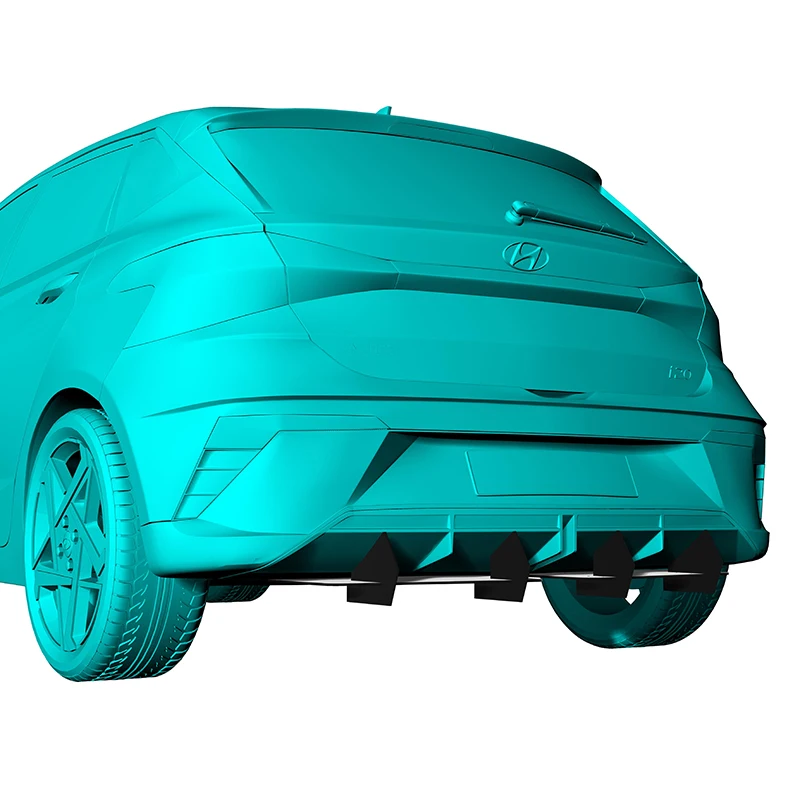 

Use For Hyundai i20 Standard 2023 2024 Year Rear Diffuser Bumper Lips Spoiler Splitter Body Kit Accessories