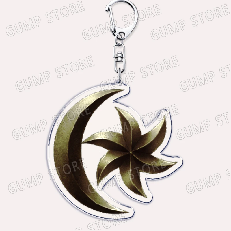 Popular Game Keychains for Accessories Women Bag Sweet Roll This Morrowind Logo Keyrings Jewelry Fans Friends Gamer Gaming Gifts