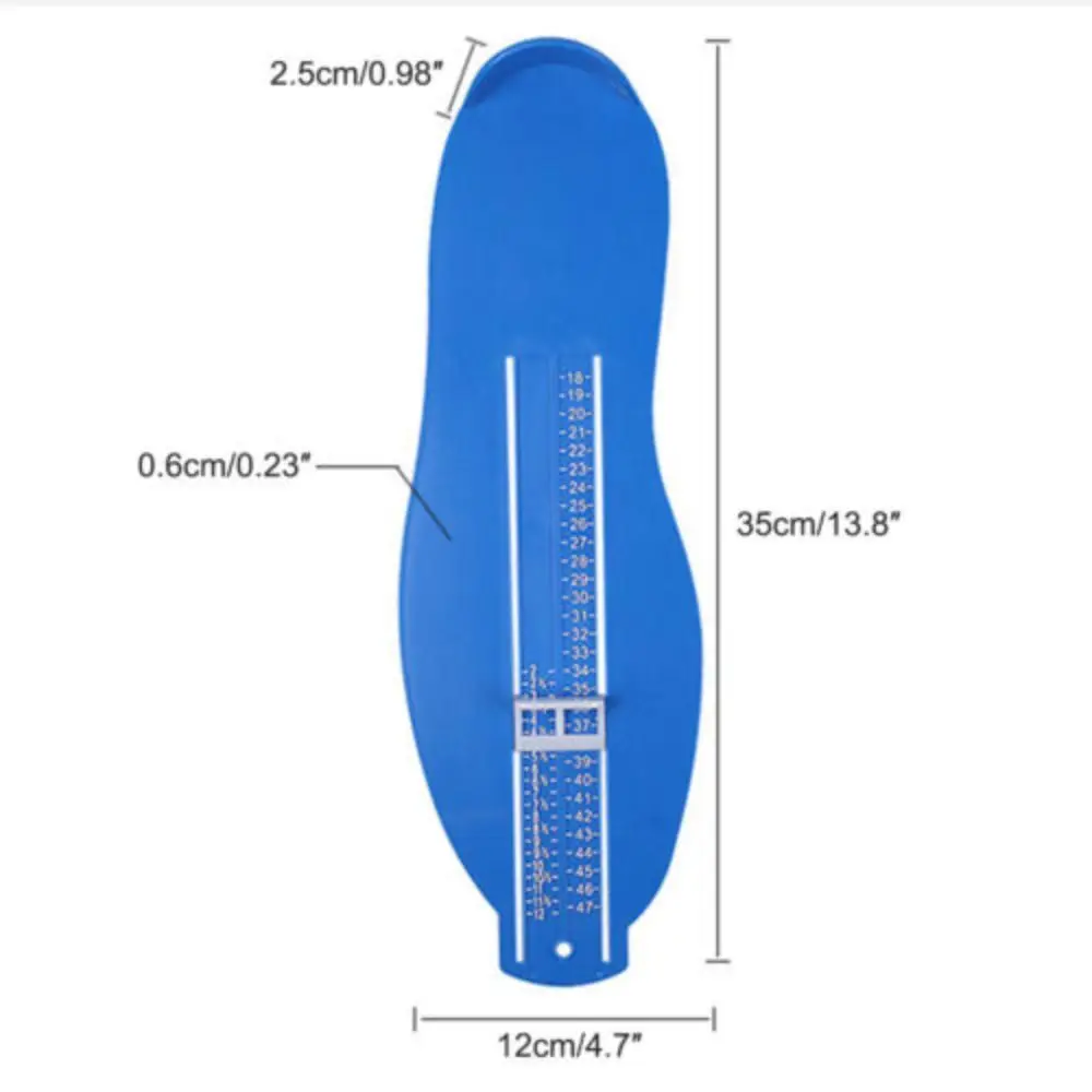 Portable Adult UK Size Foot Care Shoes Size Measuring Ruler Foot Measure Gauge Device Hanging Design