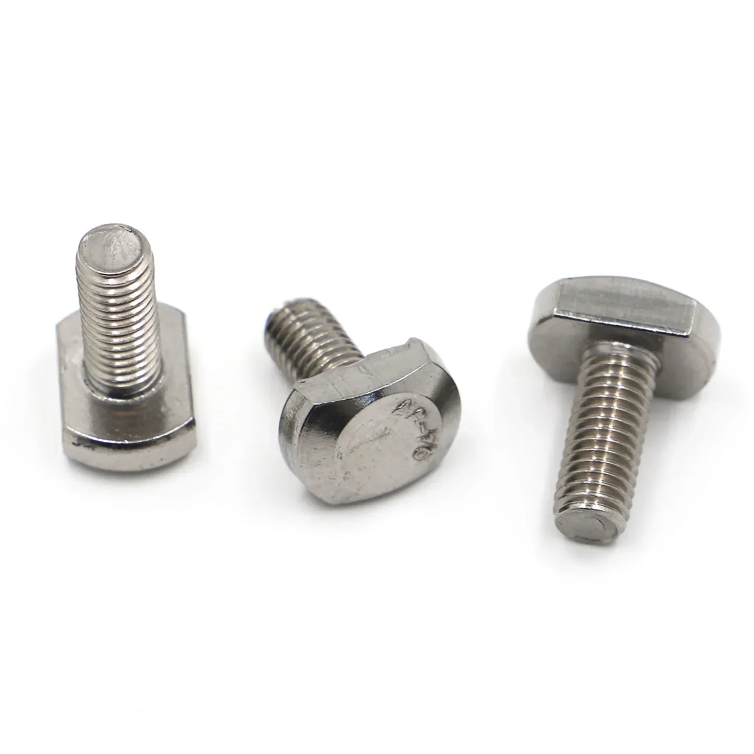 M5 M6 M8 M10 M12 A2 304 Stainless Steel T Shape Punch Milling Screws Threaded Rod Clamping Cap T-Slot Bolt GB37