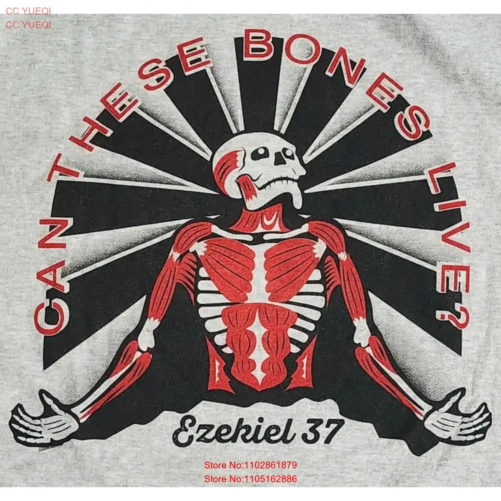 

Футболка Ezekiel 37, размер, большая, с сухими костями, скейтбординг, скелет, винтажная, растянутая, повседневная, слегка графическая, винтажная, стираная